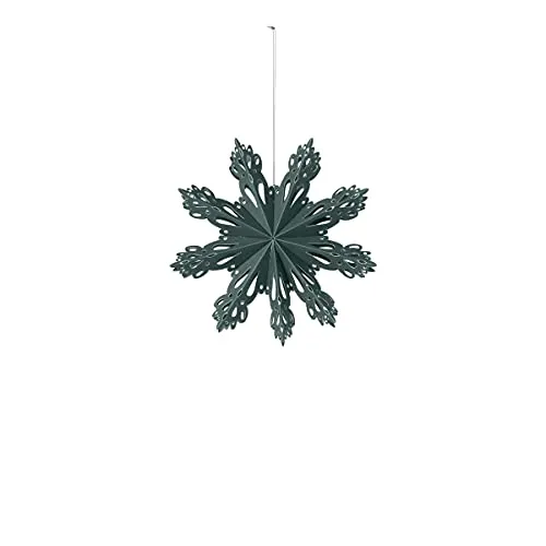 broste Copenhagen Snowflake Papierhänger S deep Forest 15 cm