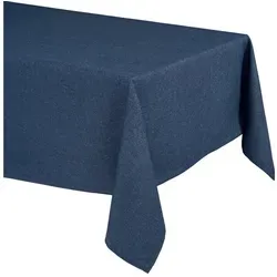 Beautex Elegante Tischdecke in Leinenoptik, 130x260 cm in blau von Beautex