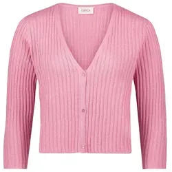 Cartoon Damen Shirtjacke mit 3/4 Arm 44, Lilas - Strick Ponchos & Capes für Damen, figurumspielende Passform und eleganter U-Boot-Ausschnitt für einen femininen Look.