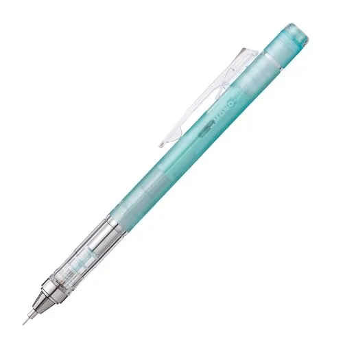 Tombow Druckbleistift MONO graph 0,3 mm, transparent, HB, mit Schüttel-Mechanismus, Feinminenstift, nachfüllbarer Radierer, ideal für feine Linien [SH-MG60-R3]