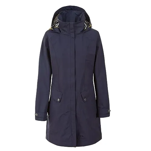 Trespass Damen Rainyday Jacket - Blau (Ink), M EU - Funktionsjacke, wasserdicht bis 5.000mm, atmungsaktiv und winddicht, ideal für Outdoor-Aktivitäten bei jedem Wetter.