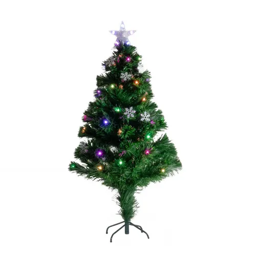 Künstlicher Weihnachtsbaum mit Lichtern und Stern, 120 cm - Künstlicher Weihnachtsbaum 120 cm mit 118 farbwechselnden LEDs - perfekt für kleine Räume und sorgt für eine zauberhafte Weihnachtsatmosphäre.