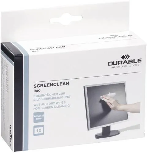 Durable Bildschirmreinigungstücher SCREENCLEAN DUO 572102 10St.