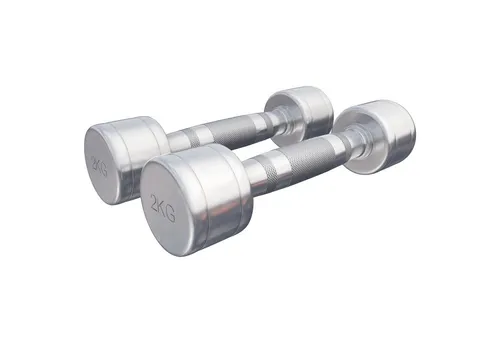 GORILLA SPORTS Kurzhantel Chrom - Einzeln/2er Set, 2-30kg Gewichte - Hanteln & Gewichte, gerändelt für besseren Grip und ideal für gezieltes Krafttraining zu Hause oder im Fitnessstudio.