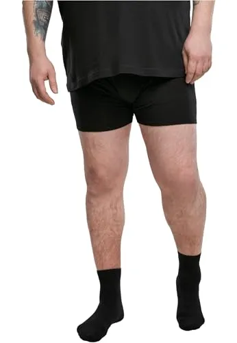 Urban Classics Herren Unterhosen Multi-Pack Men Boxer Shorts Unterwäsche, 1x Schwarz, 1x Charcoal, 3XL