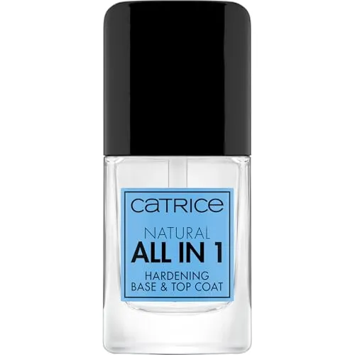 Catrice Natural All in 1 Hardening Base & Top Coat - Nagel-Unter- & Überlacke, 94% natürliche Inhaltsstoffe, vegan und multifunktional als Unterlack, Überlack und Nagelhärter in einem.
