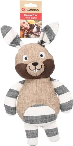 Flamingo Spielzeug Wigri Kaninchen Beige – Geräuschlos für Ruhiges Spielen, Ideal für Hunde!
