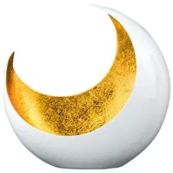 Deko Aesthetic Teelichthalter Kerzenhalter Moon Weiss