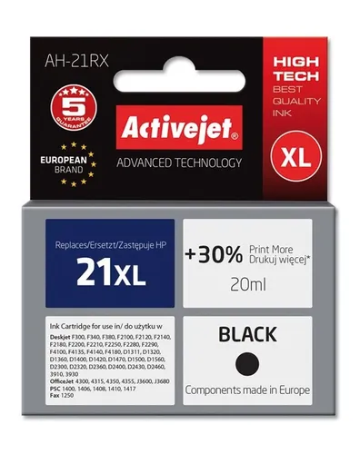 Activejet Tintenpatrone AH-21RX für HP Drucker, kompatibel für HP 5904356286819