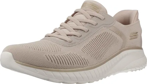 Skechers Bobs Squad Chaos Damen Sneaker in Rosa - Stylische Slip-On Damen Sneaker von Skechers, bequem mit dämpfender Memory Foam Innensohle und flexibler Laufsohle. Ideal für den Alltag und Freizeitaktivitäten.