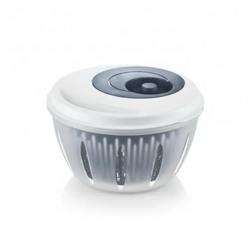 Hausleben Salatschleuder 4,5L BPA-frei – Salatspinner mit Deckel, Abtropfsieb & Schüssel – 3-in-1 Salatschüssel Set zum Waschen und Trocknen von Salat, Gemüse & Kräutern (Blau)