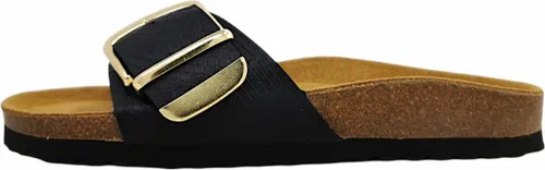 Piece of Mind Pantolette mit Tiefenfussbett - Elegante schwarze Pantolette in Größe 38 mit tiefem Fußbett für optimalen Komfort und Unterstützung den ganzen Tag über.