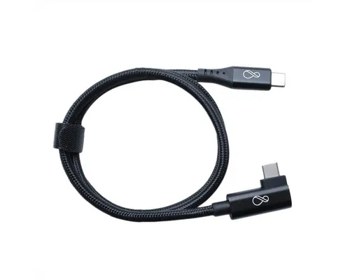 Bachmann Ochno USB-C Kabel gewinkelt 0,7m schwarz von Bachmann