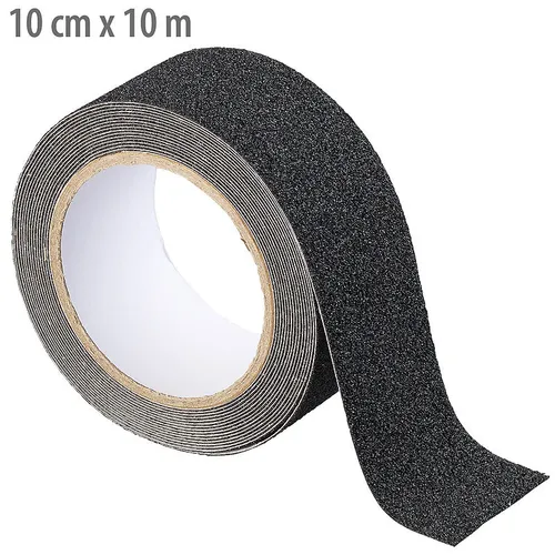 AGT Anti-Rutsch-Klebeband, wasserfest, schwarz, 10 cm x 10 m
