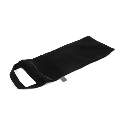 Bodhi Yoga Sandsack | Hilfsmittel für Yoga & Fitness | Sandbag aus 100% Baumwolle | Sandbeutel mit Tragegriff | Zubehör für Training | Gewichtssack für Zuhause | schwarz