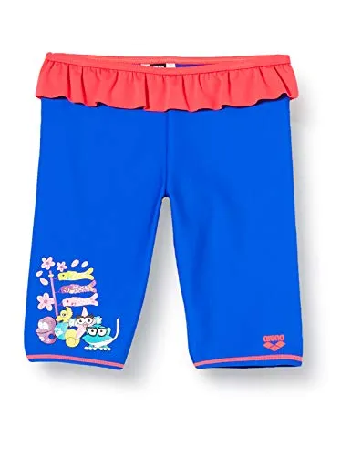 ARENA Mädchen Badehose Sonnenschutz Jammer AWT, neon Blue-Fluo red, 98, 003093