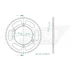 ESJOT Kettenrad, 51 Zähne - Motorradzubehör: Robustes Kettenrad mit 51 Zähnen aus hochwertigem Stahl, ideal für optimale Leistung und Langlebigkeit, Sonderpreis solange Vorrat reicht!