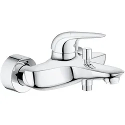 Grohe Eurostyle Wannenarmatur 23726003 - Chrom, Einhand-Wannenbatterie mit Temperaturbegrenzer und GROHE SilkMove Technologie