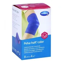 Peha-haft Color Fixierbinde latexf.8 cmx4 m blau