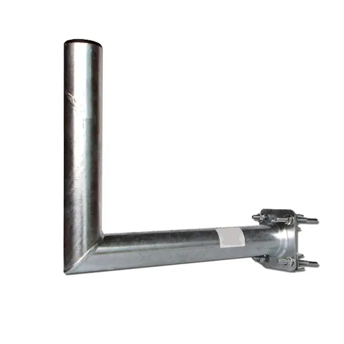 Geländerhalter WZ5035 35cm L-Halter mit Zahnschelle Ø 50mm Feuerverzinkt