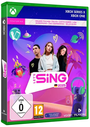 Let's Sing 2025 German Version für Xbox One & Series X - Musikspiel für bis zu 4 Spieler mit offiziellen Musikvideos und VIP-Pass für erweiterte Bibliothek. Erlebe Party-Feeling in 4 verschiedenen Modi!