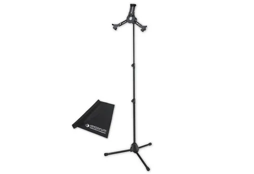 König & Meyer K-M Tablet-PC-Stativ 19793 mit Mikrofasertuch - Flexibles Stativ für Tablets von 10 bis 16 Zoll, stufenlos höhenverstellbar von 70 bis 155 cm. Ideal für Studio, Bühne oder Zuhause. Inklusive Mikrofasertuch für eine saubere Bildschirmoberfläche.