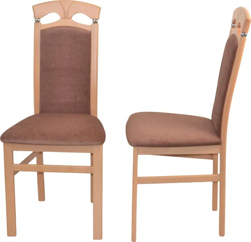 Esszimmerstuhl 2er-Set aus Massivholz