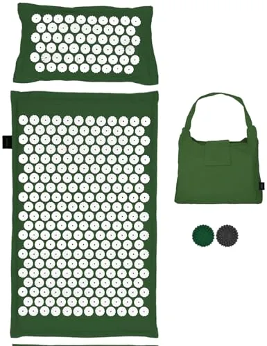 LifeGoods ECO Akupressurmatte Mit Kissen