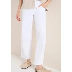 Cecil Wide Leg Jeans White 33 in weiß von CECIL