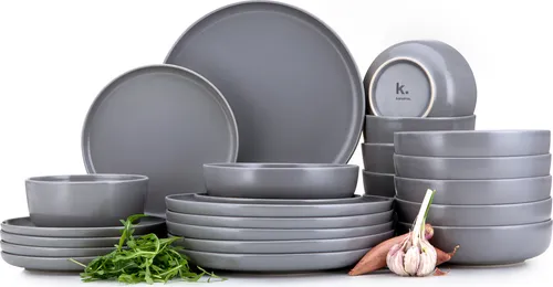 Konsimo Kombiservice VICTO für 6 Personen, 24-teilig in grau von Konsimo