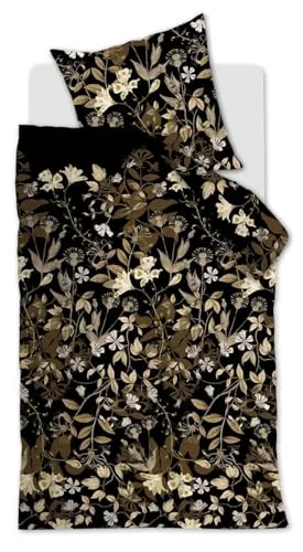 Serpentine Bettwäsche-Set Braun, 135 x 200 cm – Eleganz für Ihr Schlafzimmer - Bettwäsche-Set aus 100% Baumwolle, feuchtigkeitsregulierend und atmungsaktiv, sorgt für erholsamen Schlaf und bleibt auch nach vielen Wäschen farbintensiv.