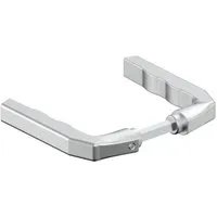 FeNau Türdrücker-Paar Aluminium Gerade 8x8 mm Vierkantstift Verzinkt