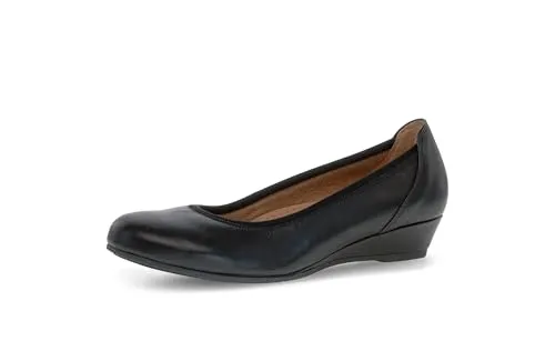 Gabor Damen Keilpumps - Elegante Businessschuhe mit leichtem Komfort - Damen-Pumps mit leichtem Mehrweite (G) für optimalen Tragekomfort, ideal für Büro und Business. Klassisches Design in elegantem Schwarz, perfekt für jeden Anlass.