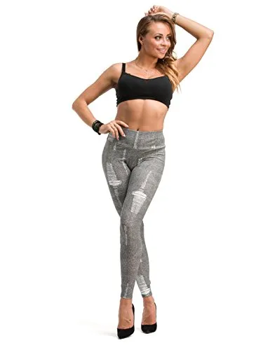 Damen Leggings lang hoher Bund