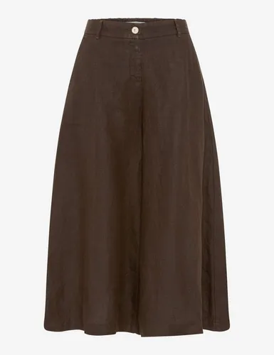 Brax Damen Hose Style MELLI S COFFEE – Dunkelbraun, Gr. 40 - Elegante Damenhose im modernen Wide Leg Schnitt aus hochwertiger Baumwolle. Ideal für stilvolle Outfits und angenehmen Tragekomfort.