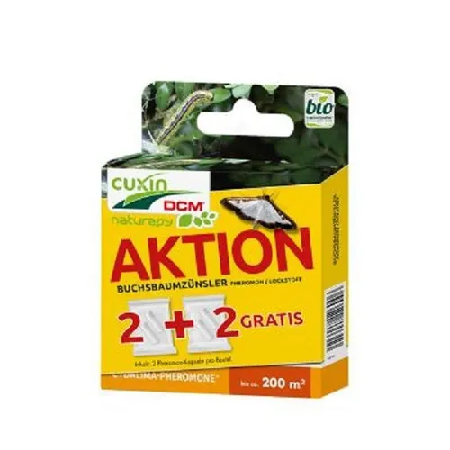 CUXIN DCM Naturapy Buchsbaumzünsler Pheromon - Insektenköder & -fallen, effektiver Lockstoff in Kapsel-Form zur Bekämpfung des Buchsbaumzünslers für einen gesunden Garten.