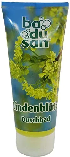Badusan - Duschgel Lindenblüte 200ml – Pflegendes Duschbad mit natürlichem Lindenblüten-Extrakt – Sanfte Reinigung & frischer Duft – In praktischer Tube – Für alle Hauttypen geeignet