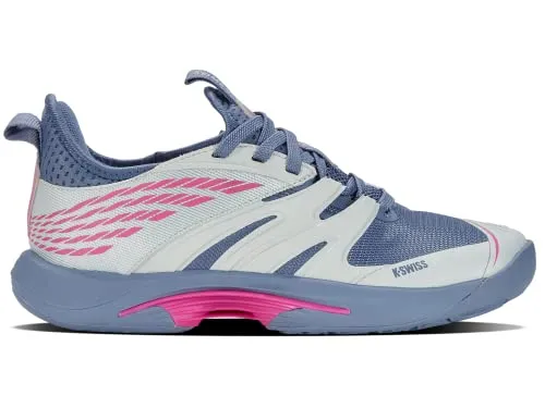 KSwiss Performance KSwiss Tennisschuhe Speedtrack Allcourt blau/pink Damen - Tennisschuhe für Damen mit innovativer 180 PSC-Konstruktion, die ultraleichten Halt bietet und maximale Geschwindigkeit auf dem Platz ermöglicht. Ideal für Profis und Amateure!