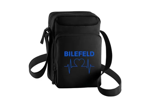 multifanshop Schultertasche Bielefeld - Herzschlag - Tasche