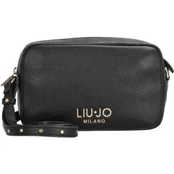 LIU JO Evrim ECS Camera Case S Nero - Umhängetasche mit edlem Design, ideal für den Alltag. Bietet Platz für Essentials und sorgt mit einem Einschubfach für Ordnung. Maße: 21 x 13 x 6 cm, perfekt kombinierbar mit Ihren Outfits.
