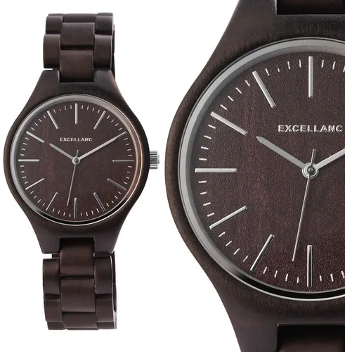 Elegante Herrenuhr aus Sandelholz - Holzuhr Braun 2800051 - Armbanduhren für Herren, stilvolles Design aus Sandelholz, leicht und komfortabel zu tragen, ideal für jeden Anlass.