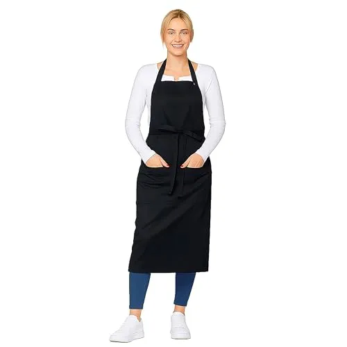 ZOLLNER Kochschürze in schwarz in schwarz von Zollner