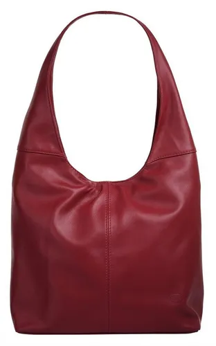 piké Shopper Damen 015955 rot - Elegante Rindleder Tasche - Handtasche aus hochwertigem 100% Rindleder, mit elegantem Design und praktischem zwei-teiligen Innenraum. Perfekt für stilbewusste Frauen, die viel Platz für ihre Essentials benötigen.