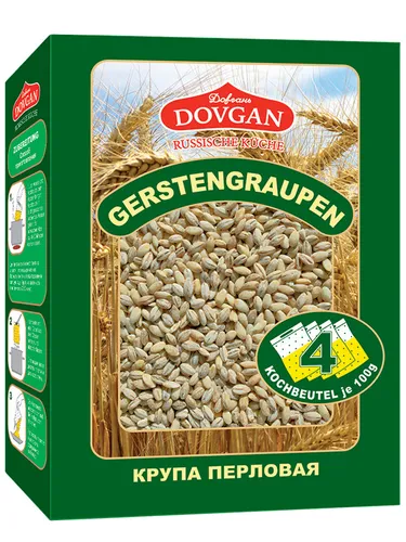 DOVGAN Gerstengraupen in Kochbeutel 4x100g
