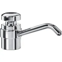 Wagner EWAR Tischseifenspender WP 193 - Eleganter Seifenspender für Flüssigseife mit verchromter Optik und 500 ml Fassungsvermögen, ideal für modernes Badezimmer-Design.