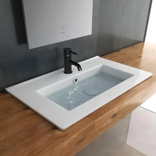 Alpenberger Einbauwaschbecken in weiß von Alpenberger Germany