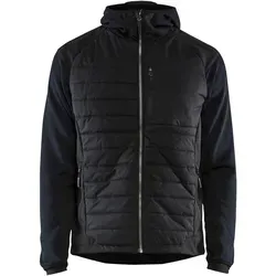 Blaklader Hybrid Jacke, Dunkel Marineblau/Schwarz, Größe M - Funktionsjacke aus 100% Polyester, strapazierfähig und ideal für aktive Einsätze im Freien.