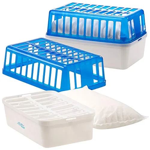 Sichler 2er-Set Raumentfeuchter mit Granulat - Effektive Luftentfeuchter für Räume bis 50 m², ideal zur Vermeidung von Schimmel und Feuchtigkeit dank 1,2 kg Granulat.