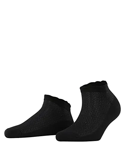 Burlington Damen Sneakersocken Montrose W Sn Baumwolle kurz gemustert 1 Paar, Schwarz Black 3000, 36-41