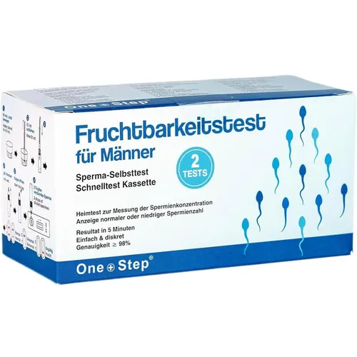 Sperma Test Fruchtbarkeitstest/ Spermien/ für Männer 2 x von One+Step